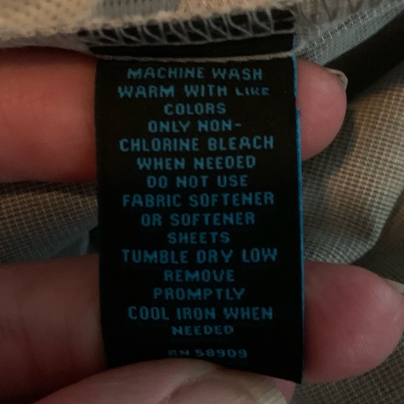 Roundtree & Yorke Performance Men’s Gray Pattern Flat Front Shorts Size 40 - Picture 7 of 9